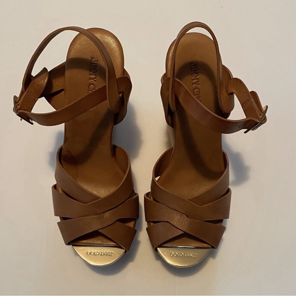 Jimmy Choo Platform Wedge Espadrilles